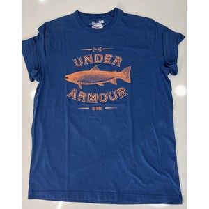Under Armour Orange Salmon Men’s Small Loose Short Sleeve T Shirt
